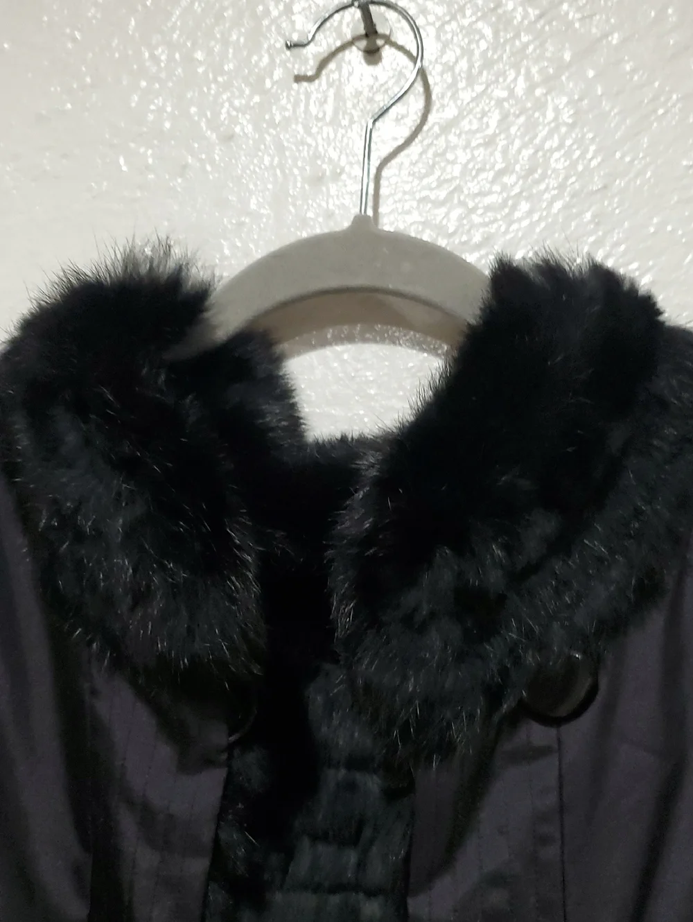 George Simonton Couture Genuine Rabbit Fur & Silk Reversible Vest Size 2X